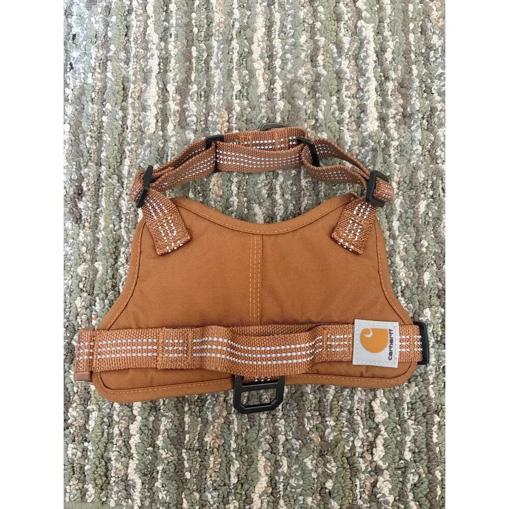 NWOT Carhartt brown nylon duck no pull dog harness in medium
